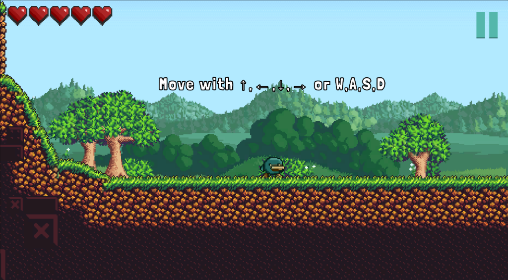 MelyJump Screenshot - Movement tutorial